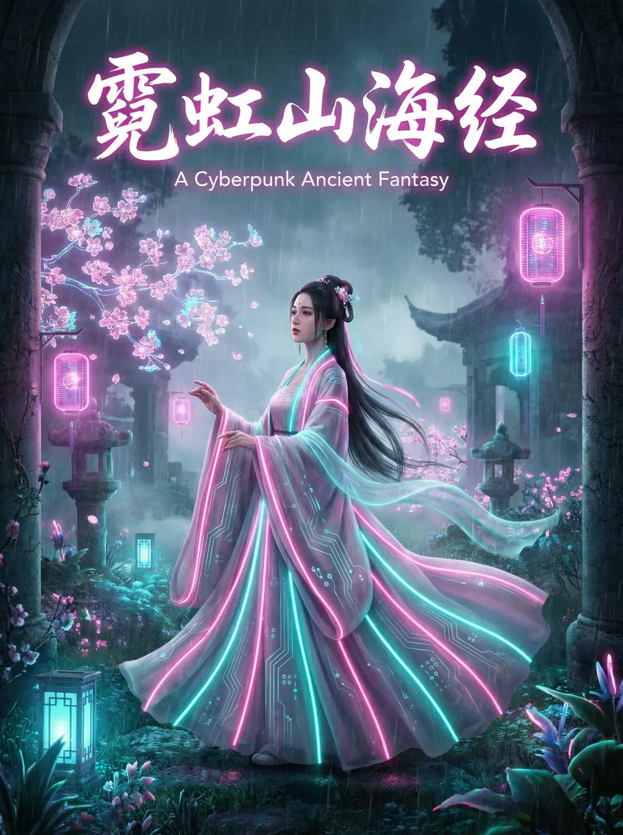 吾栖之肤在线观看 古风奇缘短剧 - 霓虹山海经海报